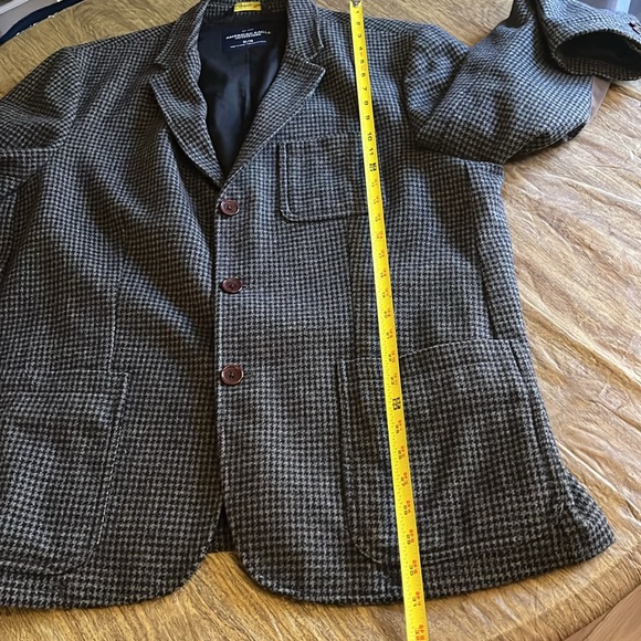 American Eagle The Legendary Blazer Gray Brown Wool Blazer Size XL - Picture 11 of 15